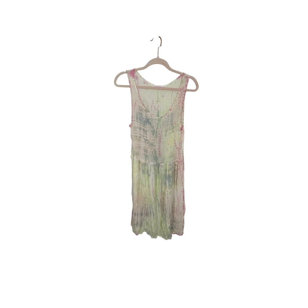 Anthropologie La Causa Tie Dye Layered Dress Festival Woodstock 70's Retro